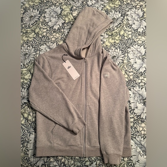 ALO Yoga Tops - Alo Renown Heavy Weight Full Zip Hoodie